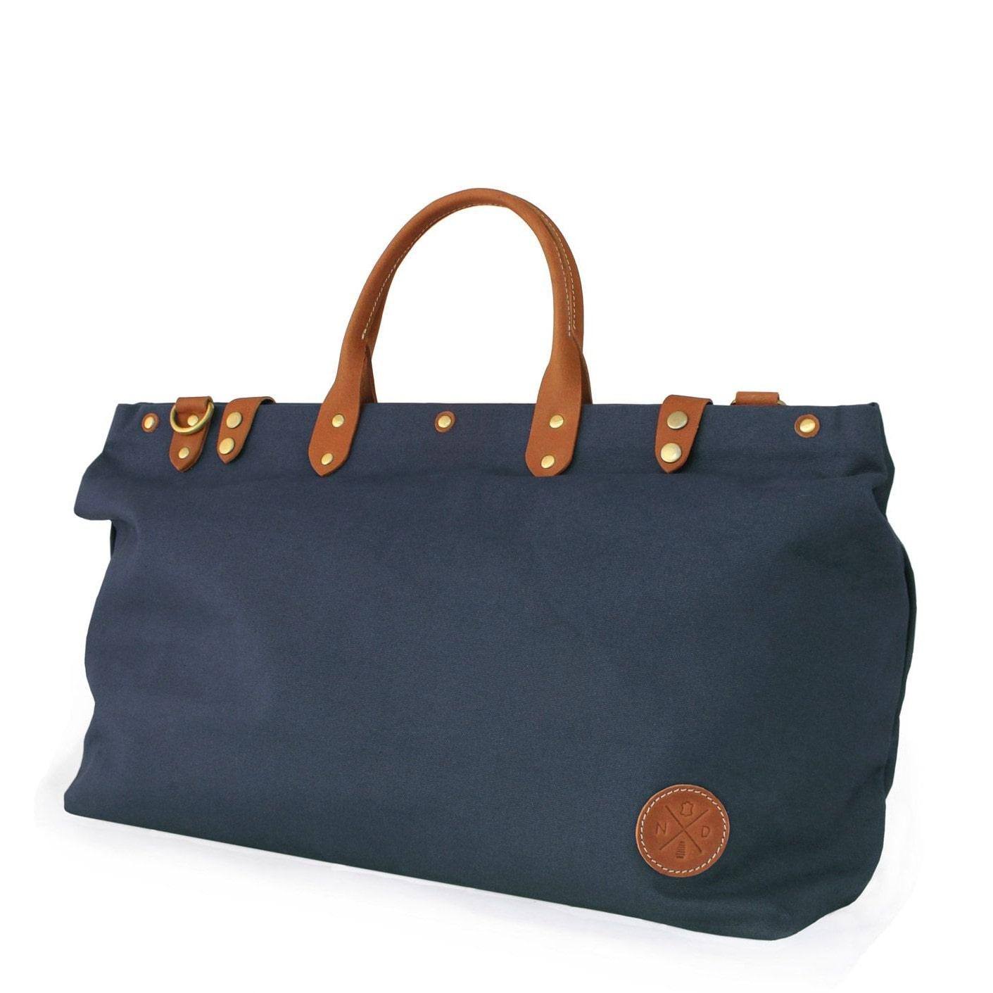 Nappa Dori The Daily Duffel - Navy Blue Canvas