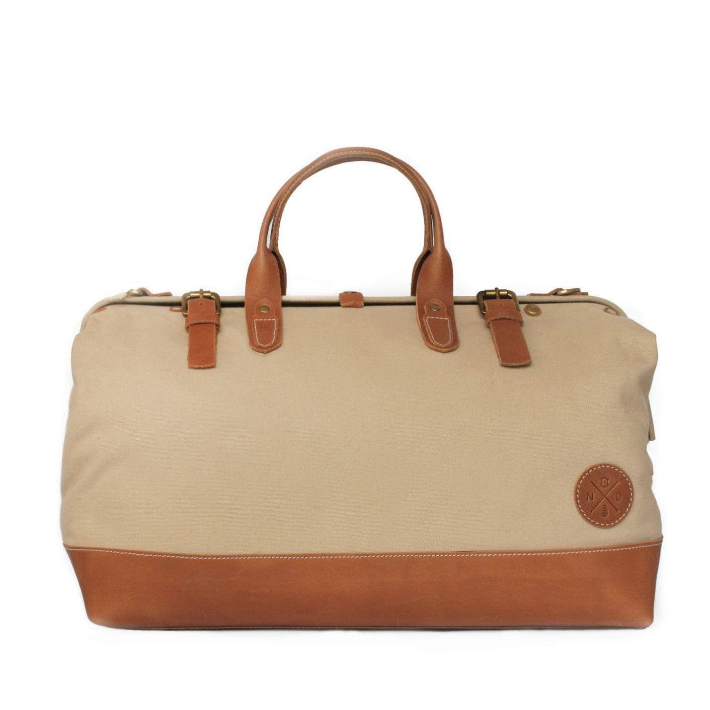 Nappa Dori The Weekender Duffel - Beige Canvas