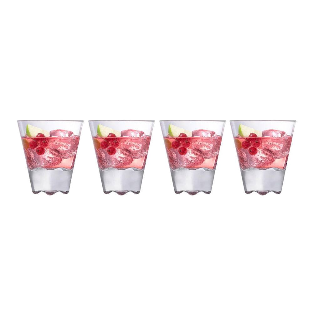 NUDE Turkey Glazz Stackable Glasses 300ml, Set of 4