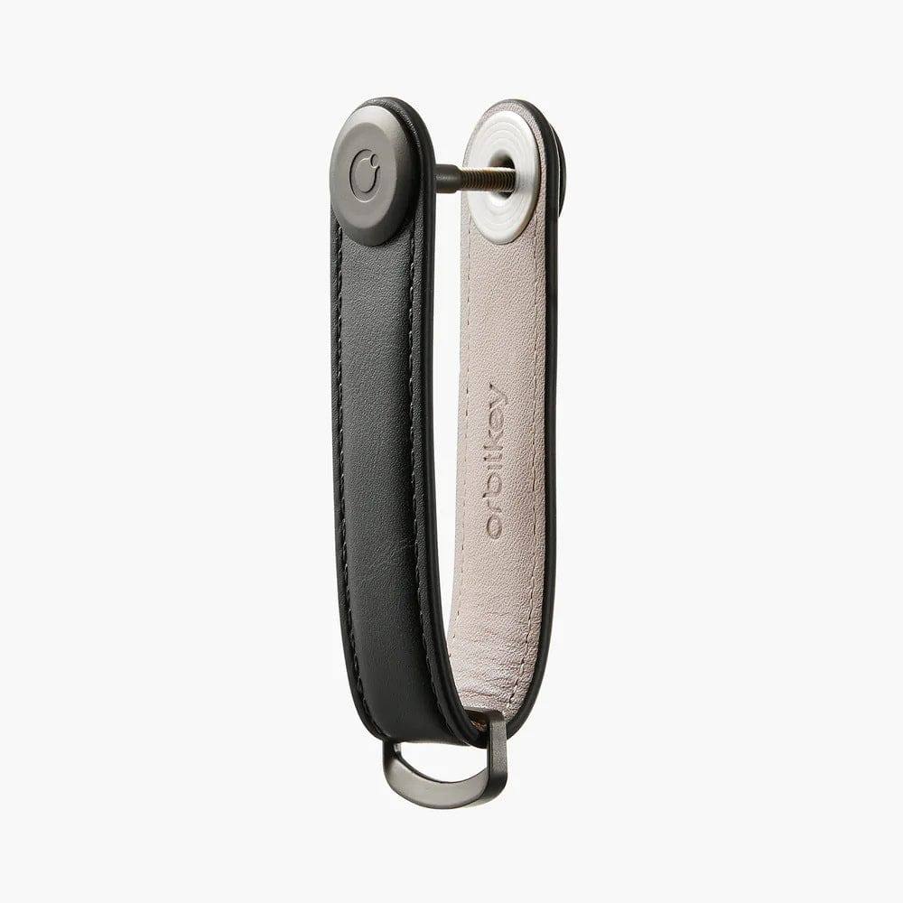 Orbitkey Leather Key Organiser - Black Gunmetal