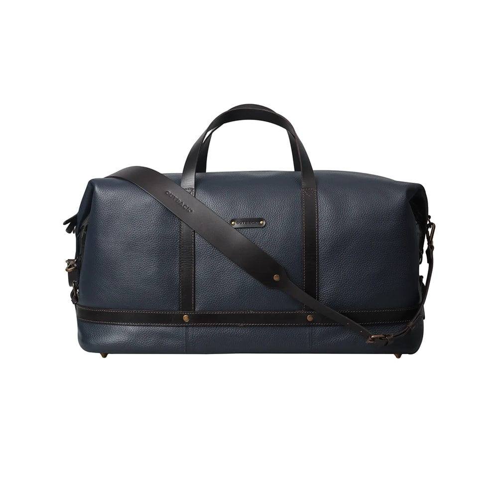 Outback Runway Leather Travel Bag - Navy