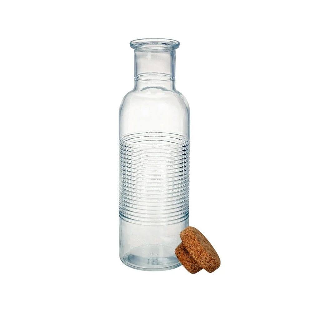 Pasabahce Hoop Glass Bottle with Cork Lid 1000ml