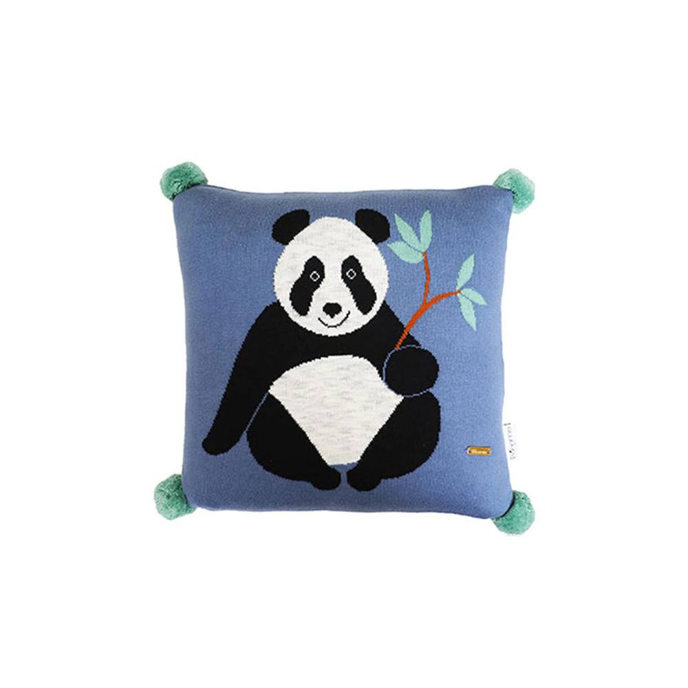 Pomme Knitted Cushion Cover - Panda