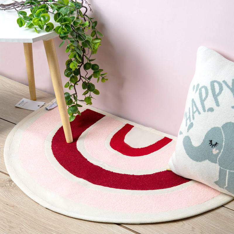 Pomme Rainbow Floor Rug - Pink