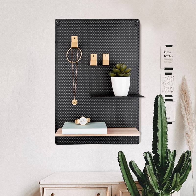 Present Time Perky Mesh Memo Board - Black