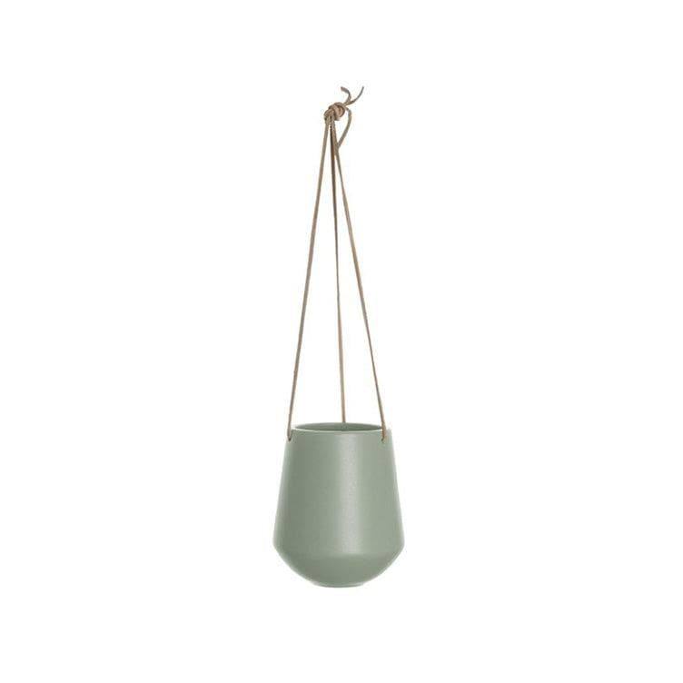 Present Time Skittle Hanging Ceramic Planter Medium - Jungle Green