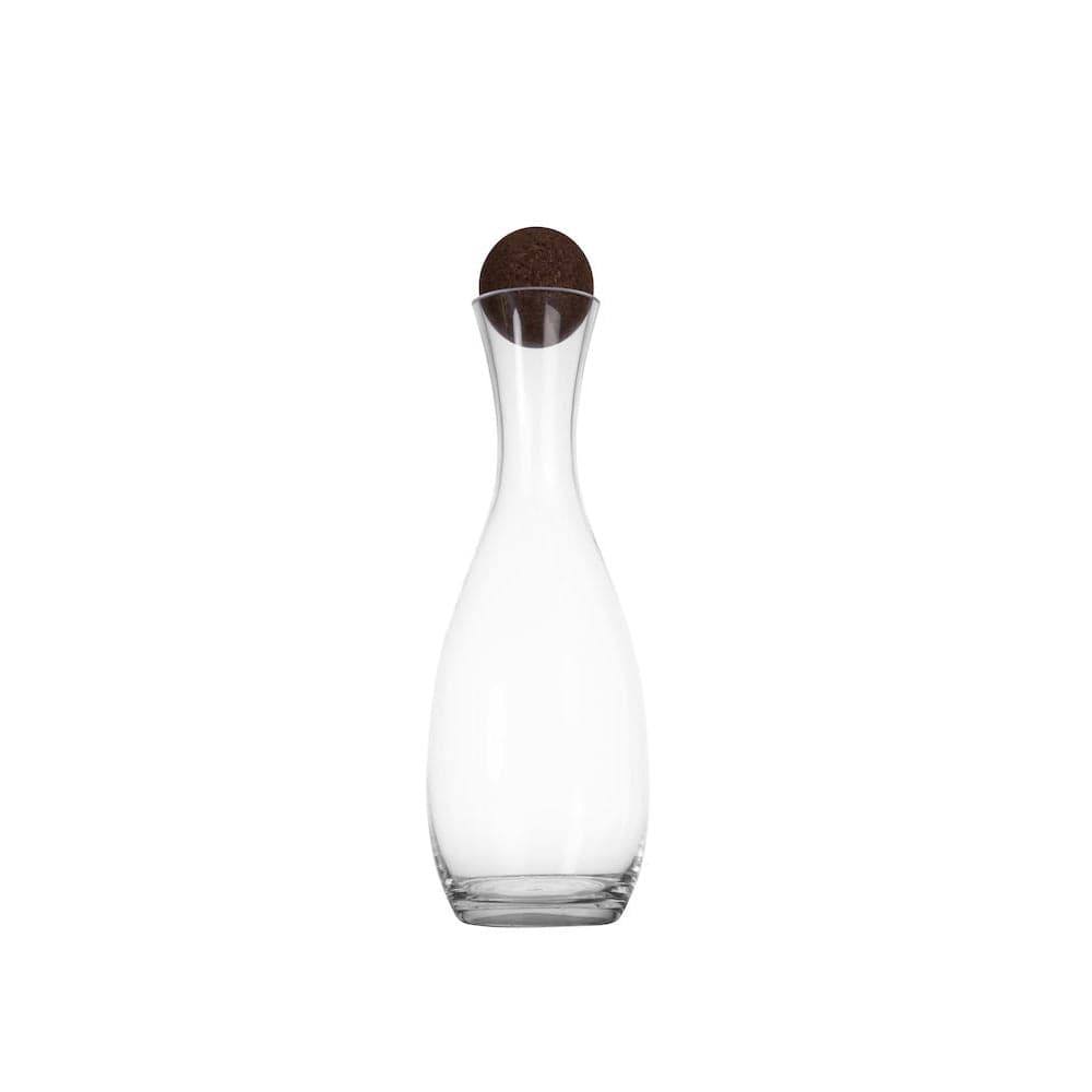 Sagaform Sweden Nature Carafe With Cork Stopper 1500ml - Dark Brown