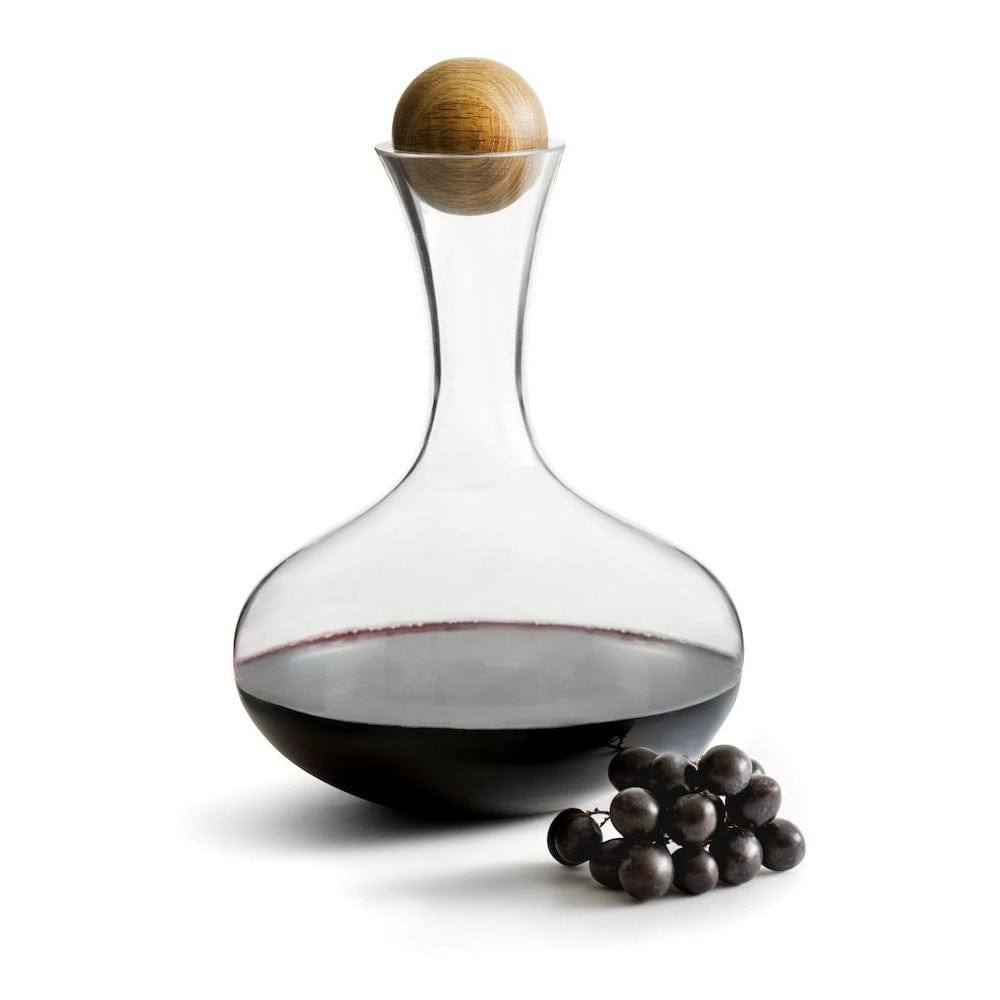 Sagaform Sweden Nature Red Wine Carafe with Oak Stopper 2000ml