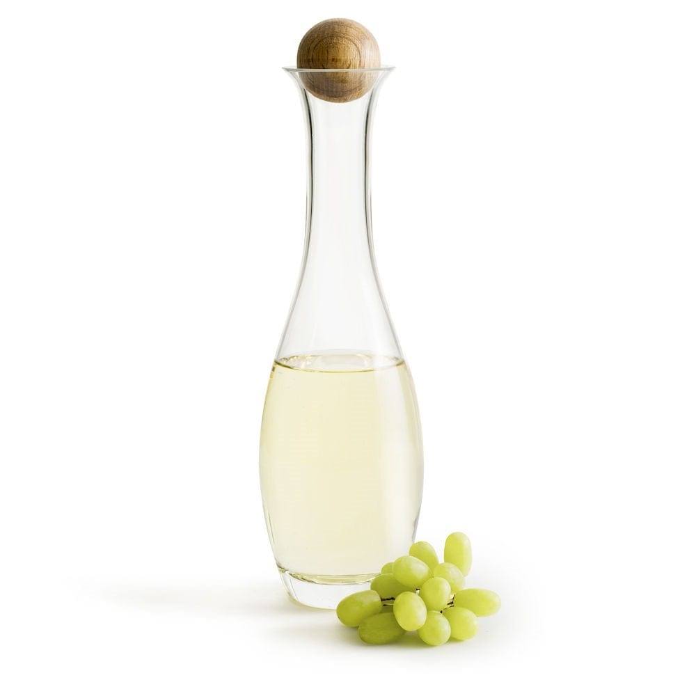 Sagaform Sweden Nature White Wine Carafe with Oak Stopper 1000ml