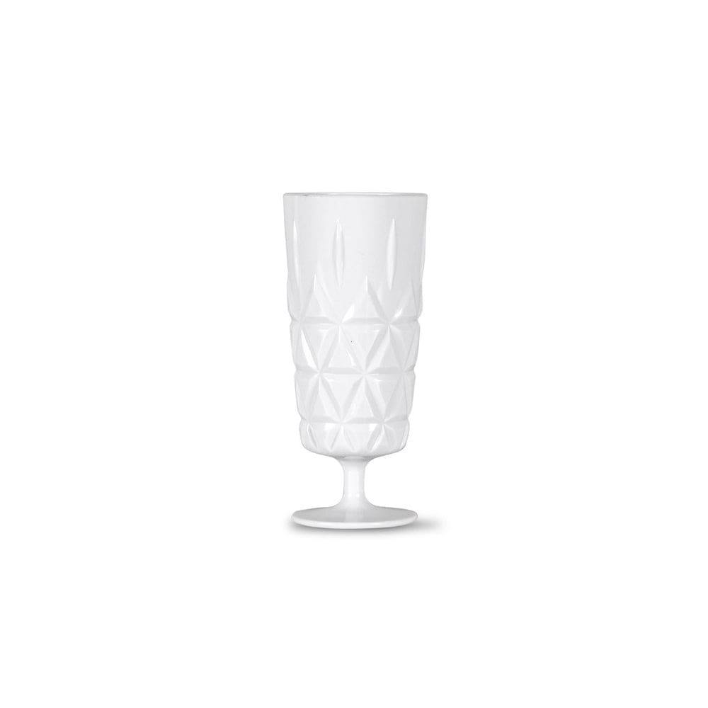 Sagaform Sweden Picnic Tall Glasses 300ml, Set of 4 - White