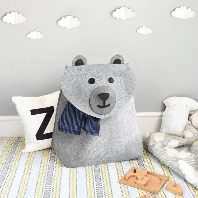 Stackers London Bertie Bear Laundry Storage Basket