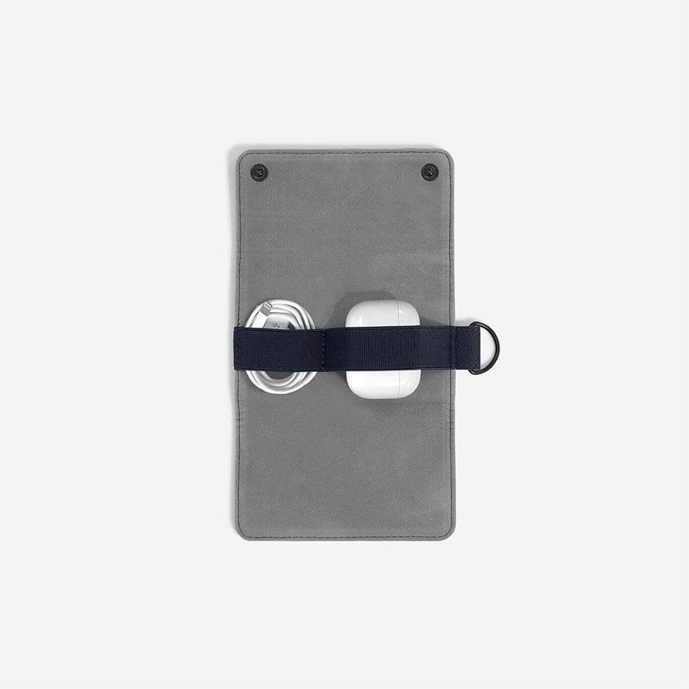 Stackers London Compact Cable Tidy Case - Navy Blue