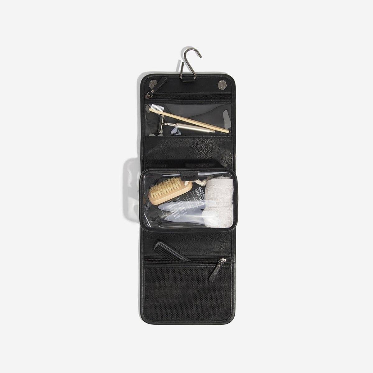 Stackers London Hanging Travel Washbag - Black