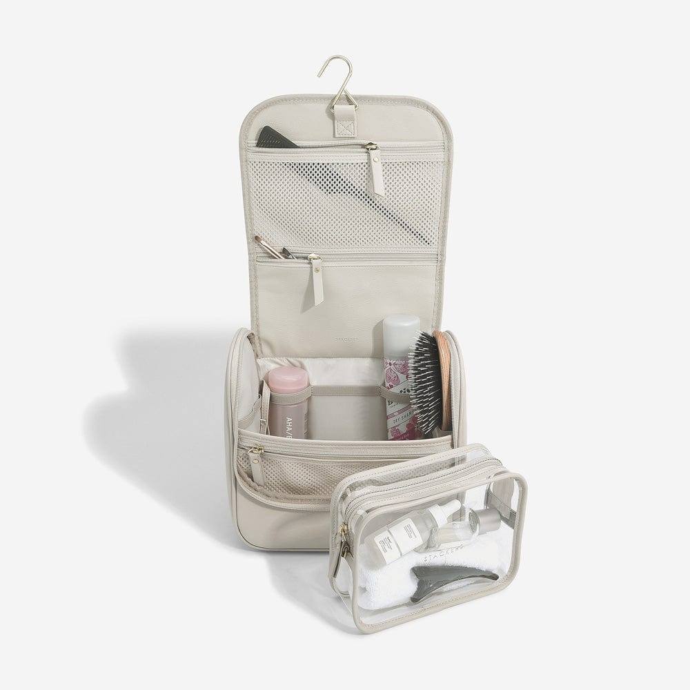 Stackers London Hanging Travel Washbag Large - Oatmeal