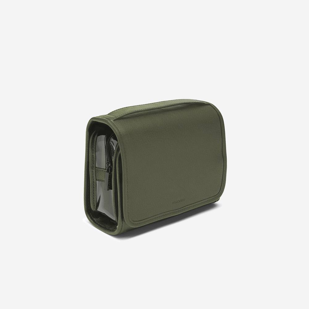 Stackers London Hanging Travel Washbag - Olive Green