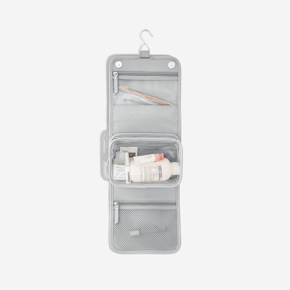 Stackers London Hanging Travel Washbag - Pebble Grey