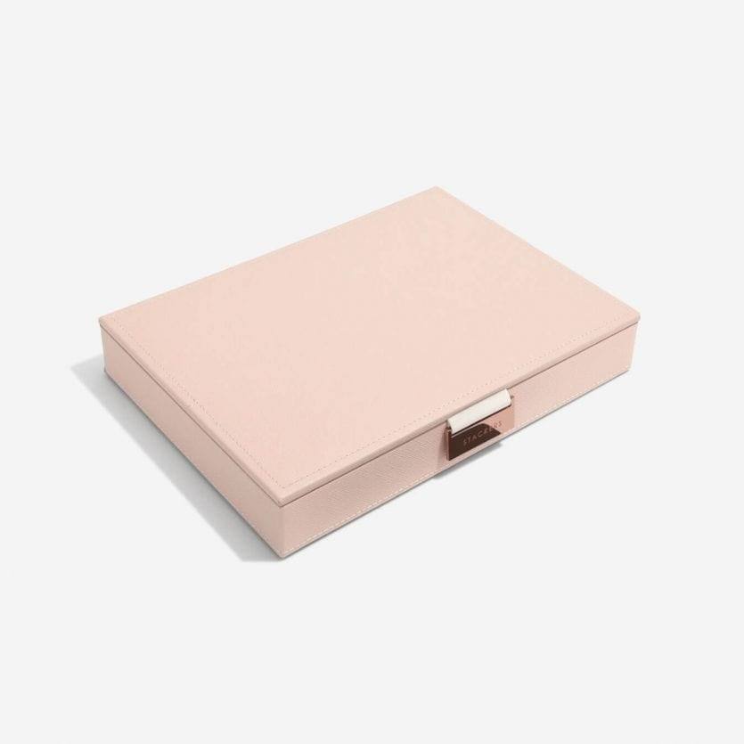 Stackers London Jewellery Box with Lid Medium - Blush Pink