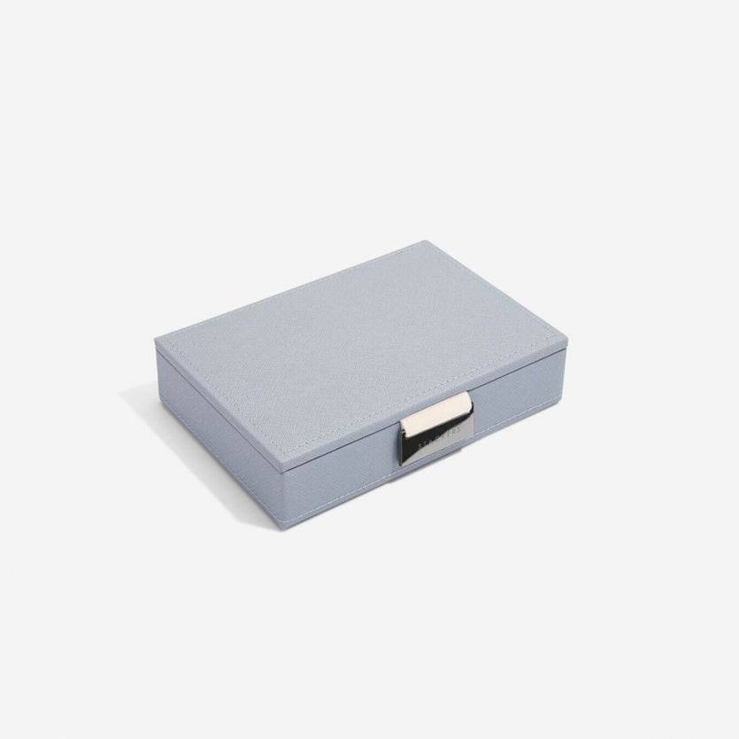 Stackers London Jewellery Box with Lid Small - Dusky Blue