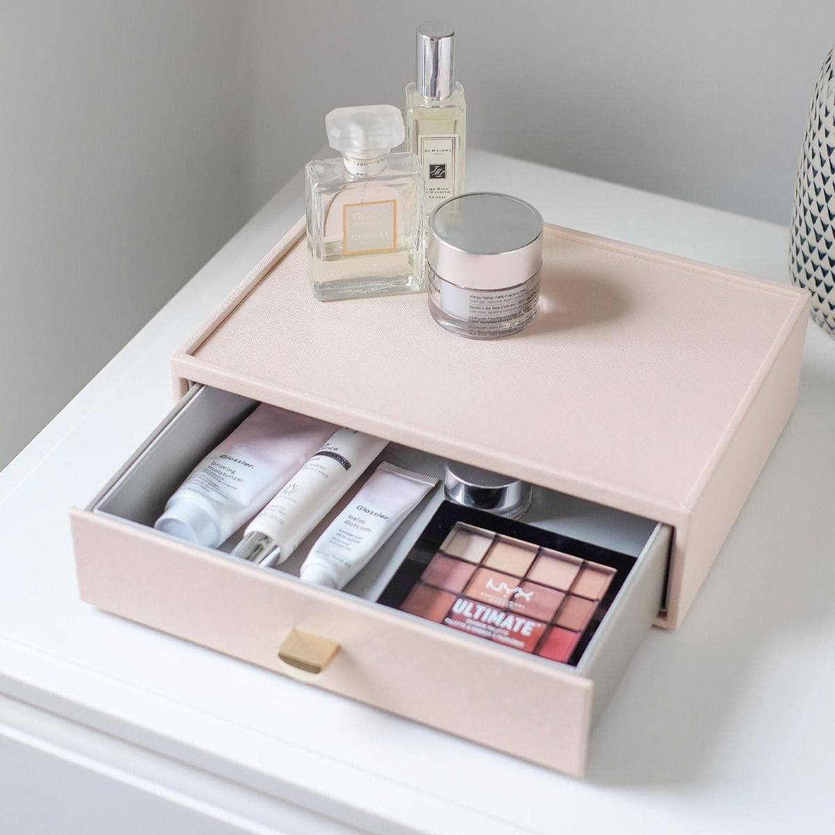 Stackers London Makeup Organiser Drawer - Blush Pink