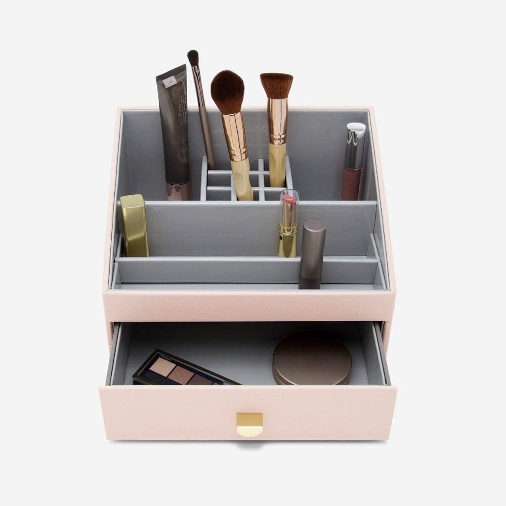 Stackers London Makeup Organiser with Drawer - Blush Pink