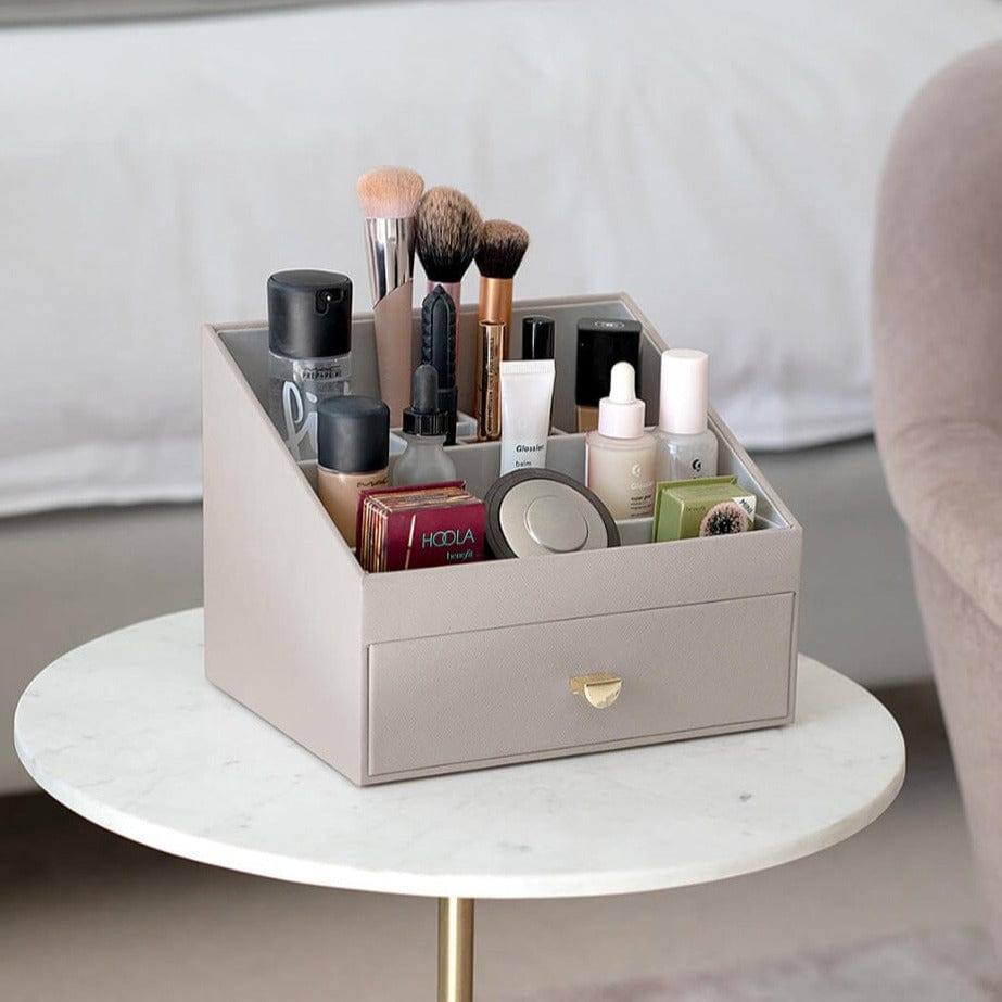 Stackers London Makeup Organiser With Drawer - Taupe