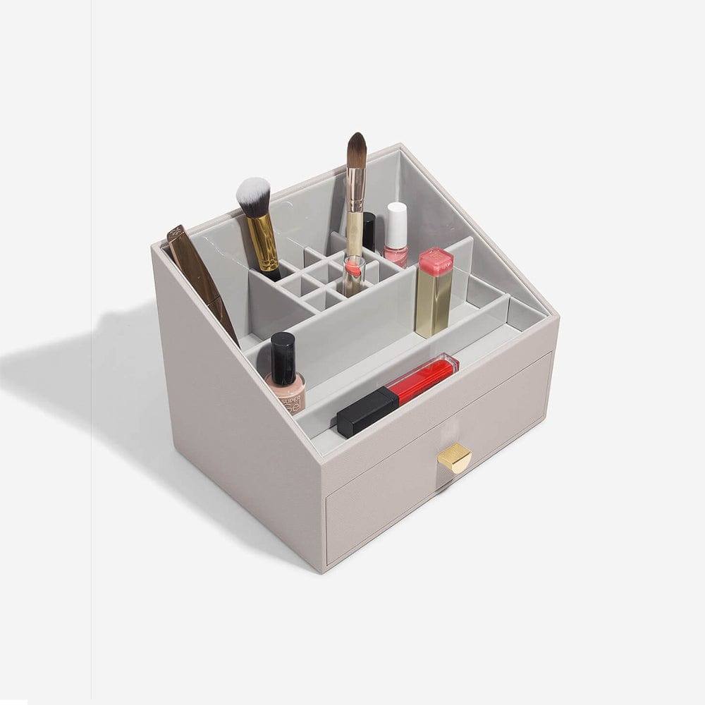 Stackers London Makeup Organiser With Drawer - Taupe