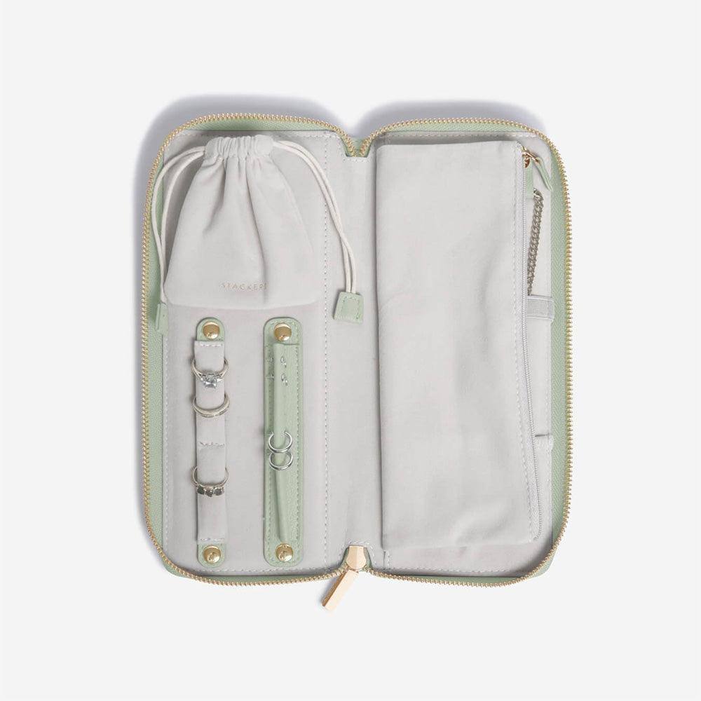 Stackers London Travel Jewellery Roll Medium - Sage Green