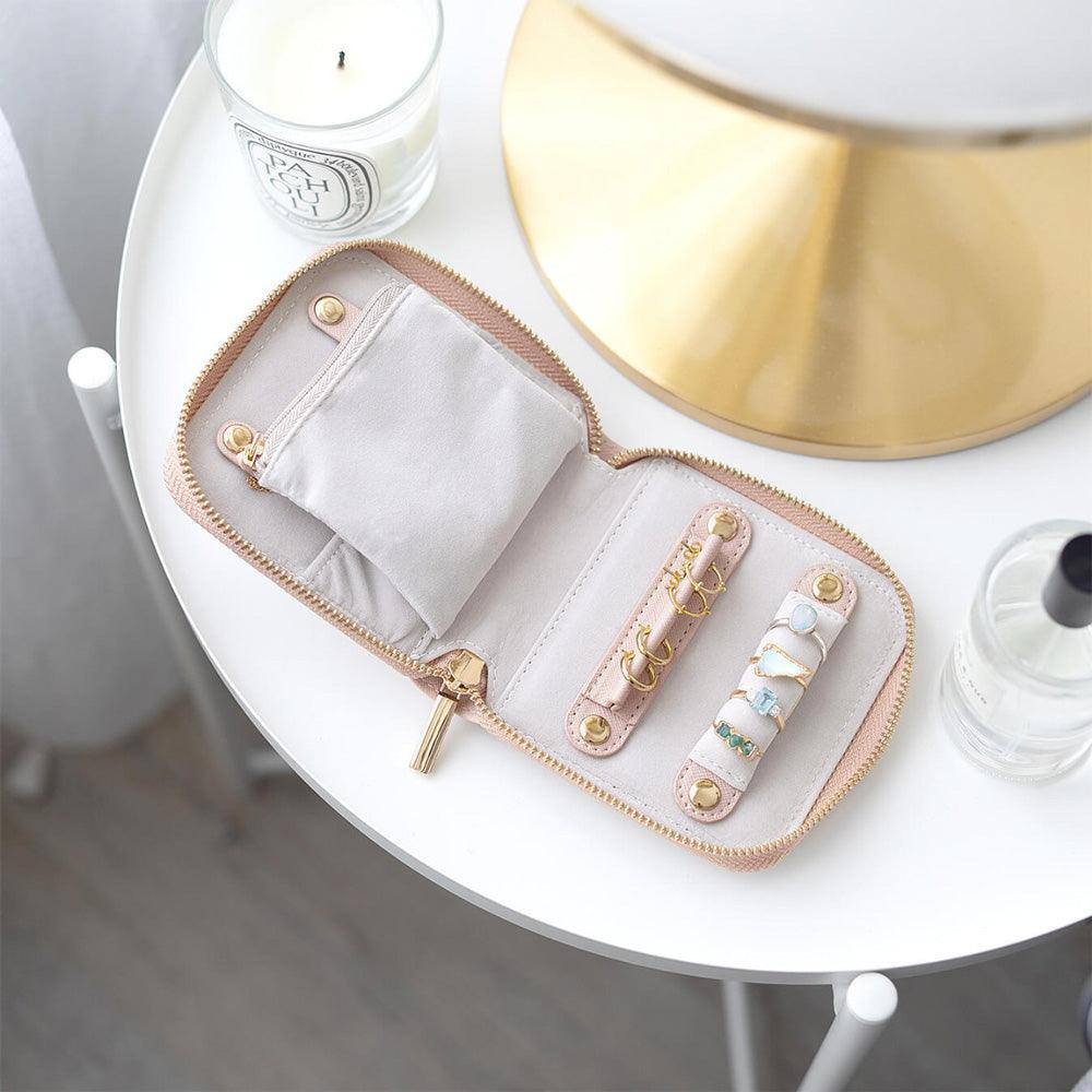 Stackers London Travel Jewellery Roll Small - Blush Pink