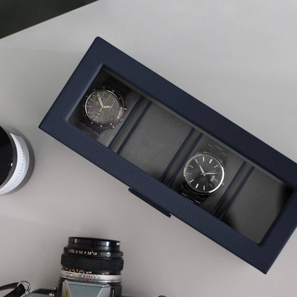 Stackers London Watch Box 4-piece - Navy