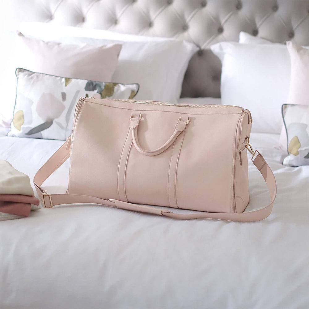 Stackers London Zipped Travel Bag - Blush Pink