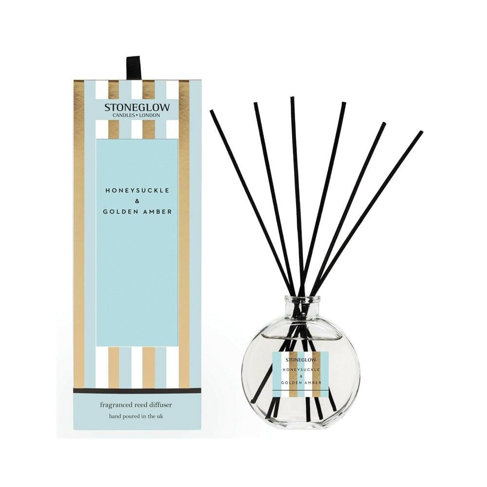 Stoneglow London Modern Classics Reed Diffuser - Honeysuckle & Golden Amber