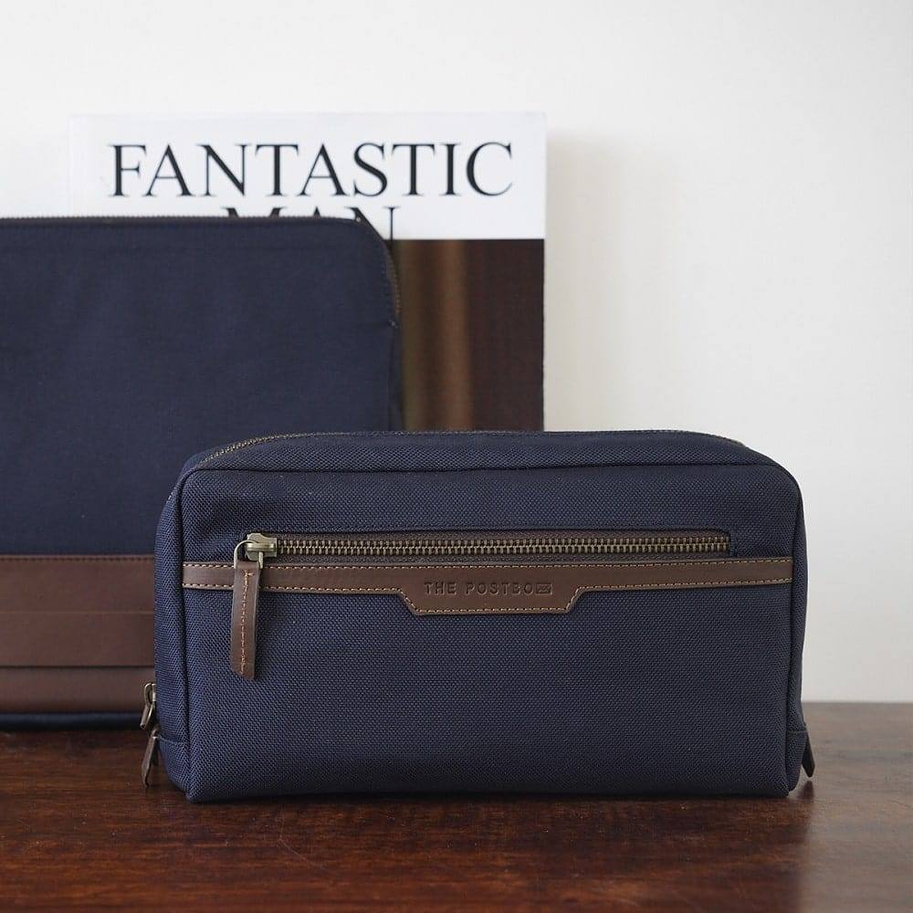 The Postbox Liberty DOPP Kit - Oxford Blue