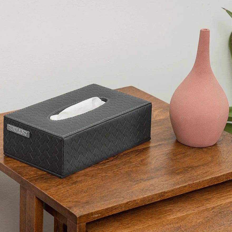 Three Sixty Entwine Tissue Box - Grey