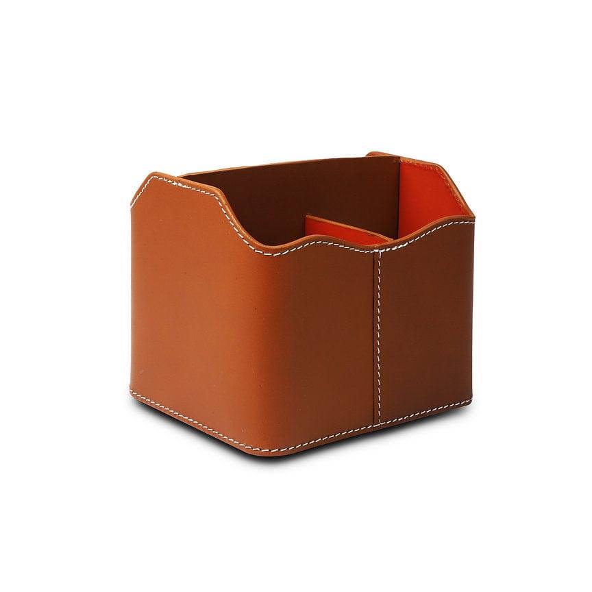 Three Sixty Modella Desk Caddy - Cognac