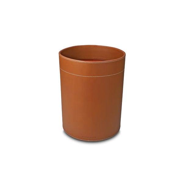 Three Sixty Modella Round Waste Basket - Cognac