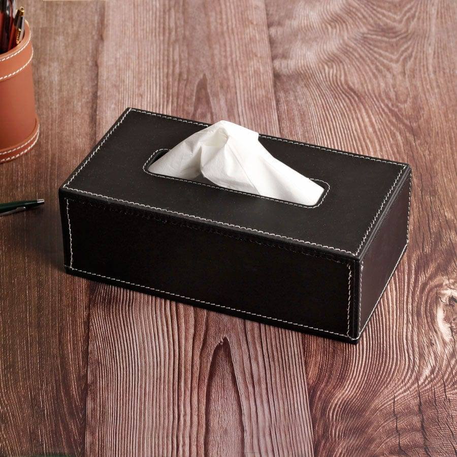 Three Sixty Modella Tissue Box Holder - Black