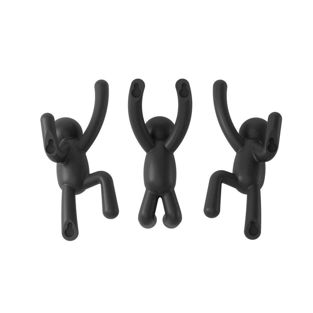 Umbra Buddy Wall Hooks, Set of 3 - Black