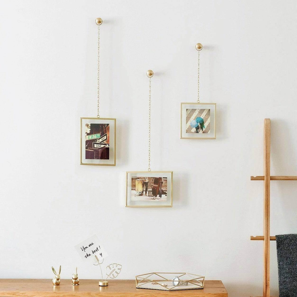 Umbra Fotochain Frames, Set of 3 - Brass