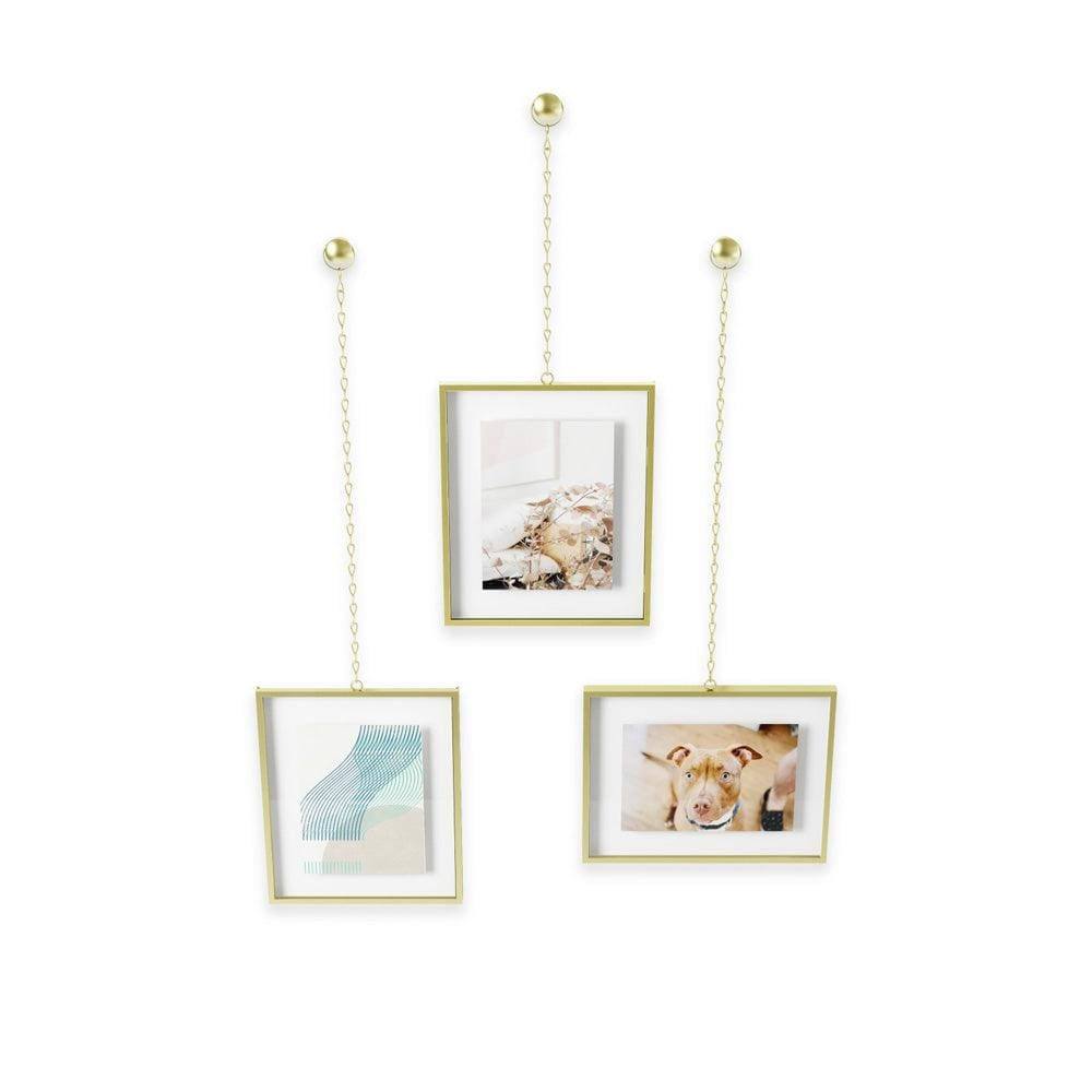 Umbra Fotochain XL Frames, Set of 3 - Brass