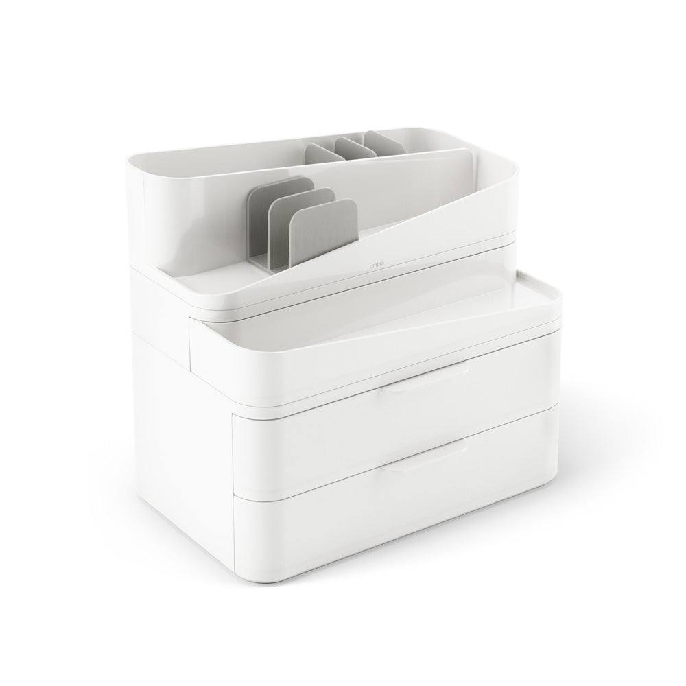 Umbra Glam Organiser Large - White & Grey