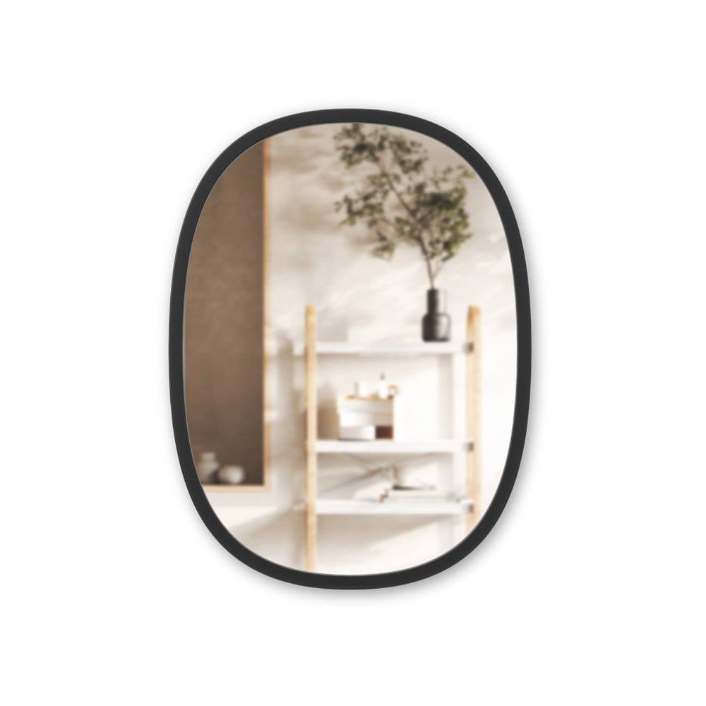 Umbra Hub Oval Wall Mirror - Black