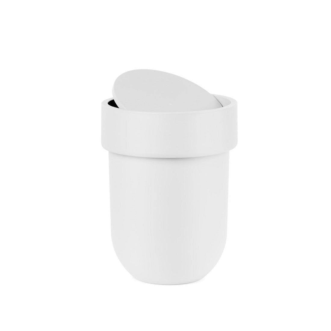 Umbra Touch Wastecan with Lid - White