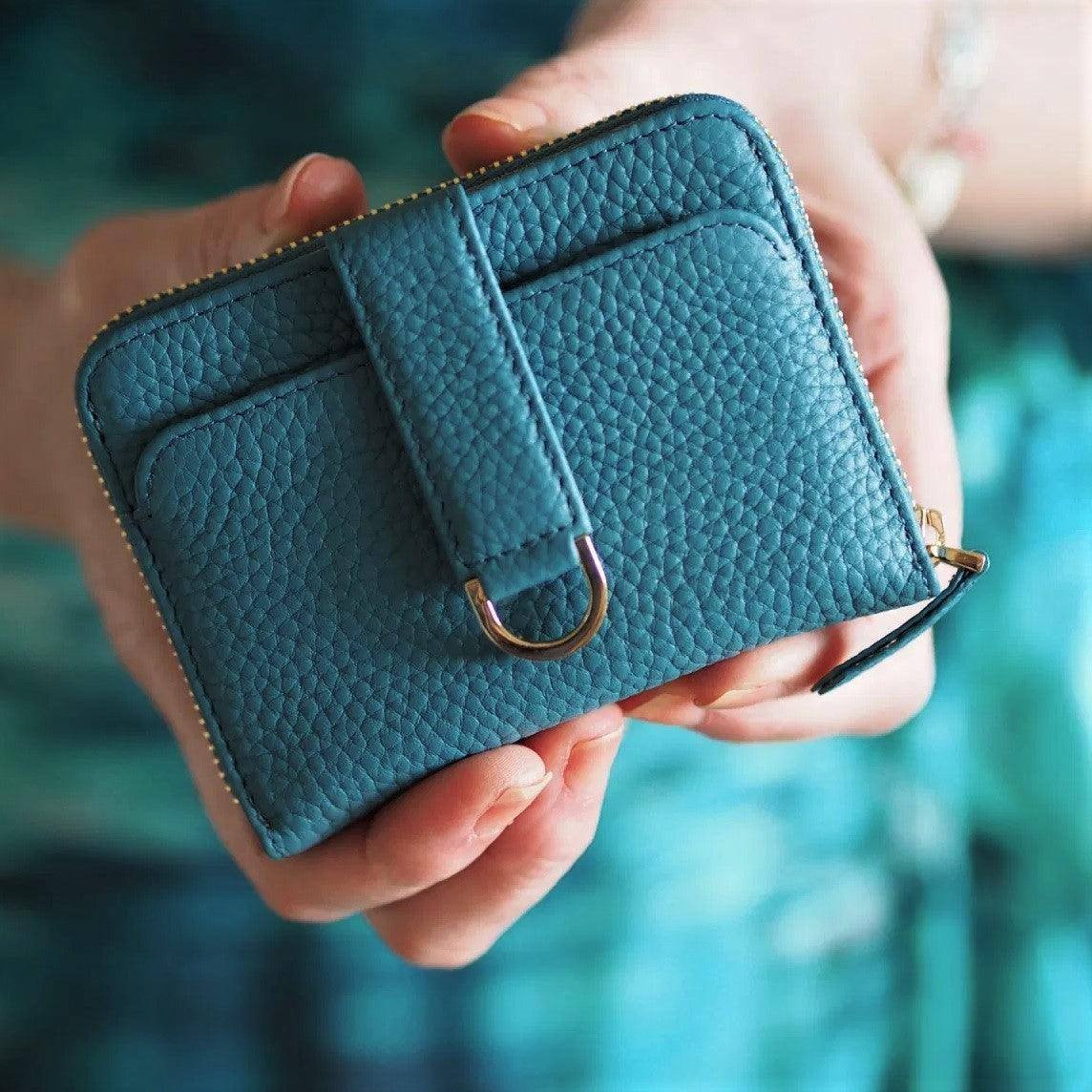 Vaultskin London Belgravia Zip Wallet - Turquoise