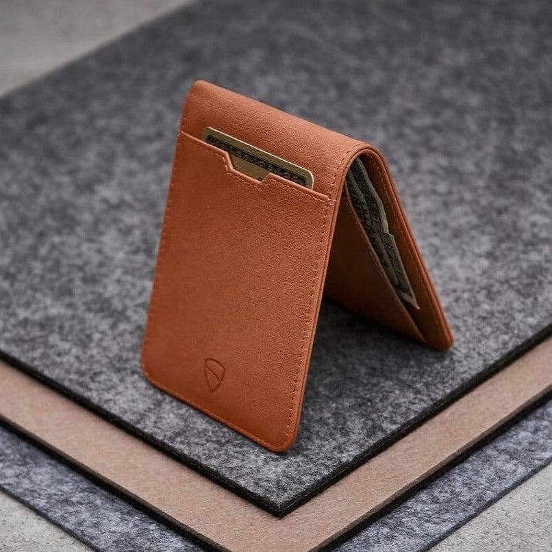 Vaultskin London Manhattan Bifold Wallet - Cognac RFID