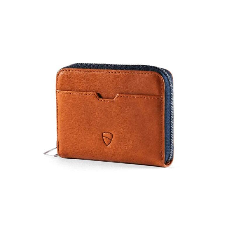 Vaultskin London Mayfair Zipper Wallet - Cognac