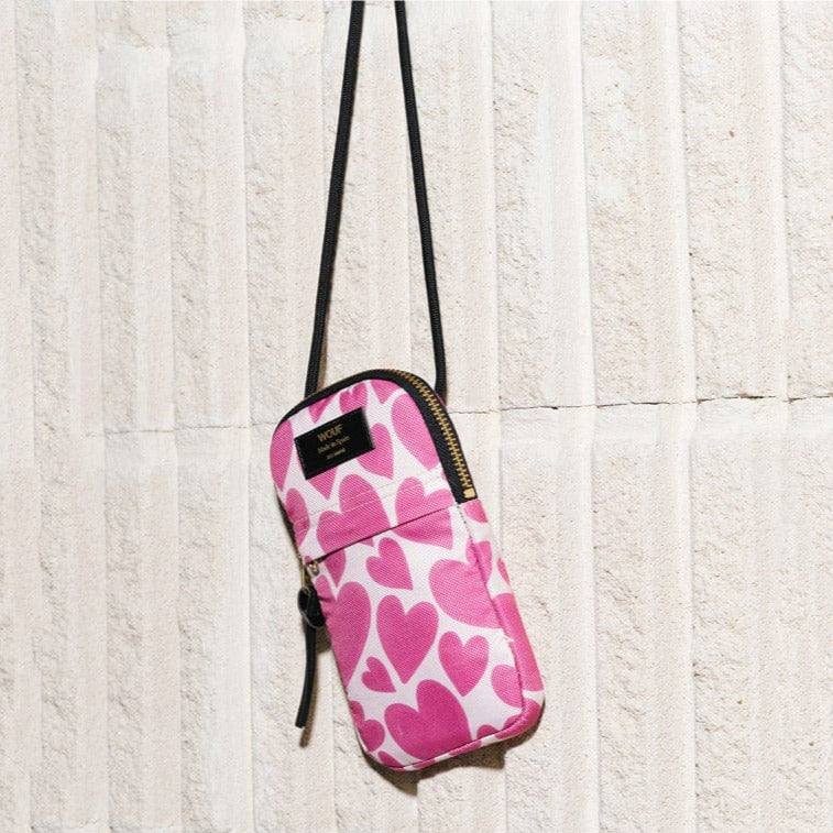 WOUF Barcelona Pink Love Phone Bag