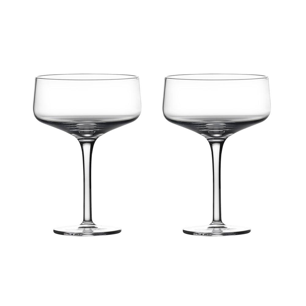 Zone Denmark Rocks Coupe Glasses 270ml, Set of 2