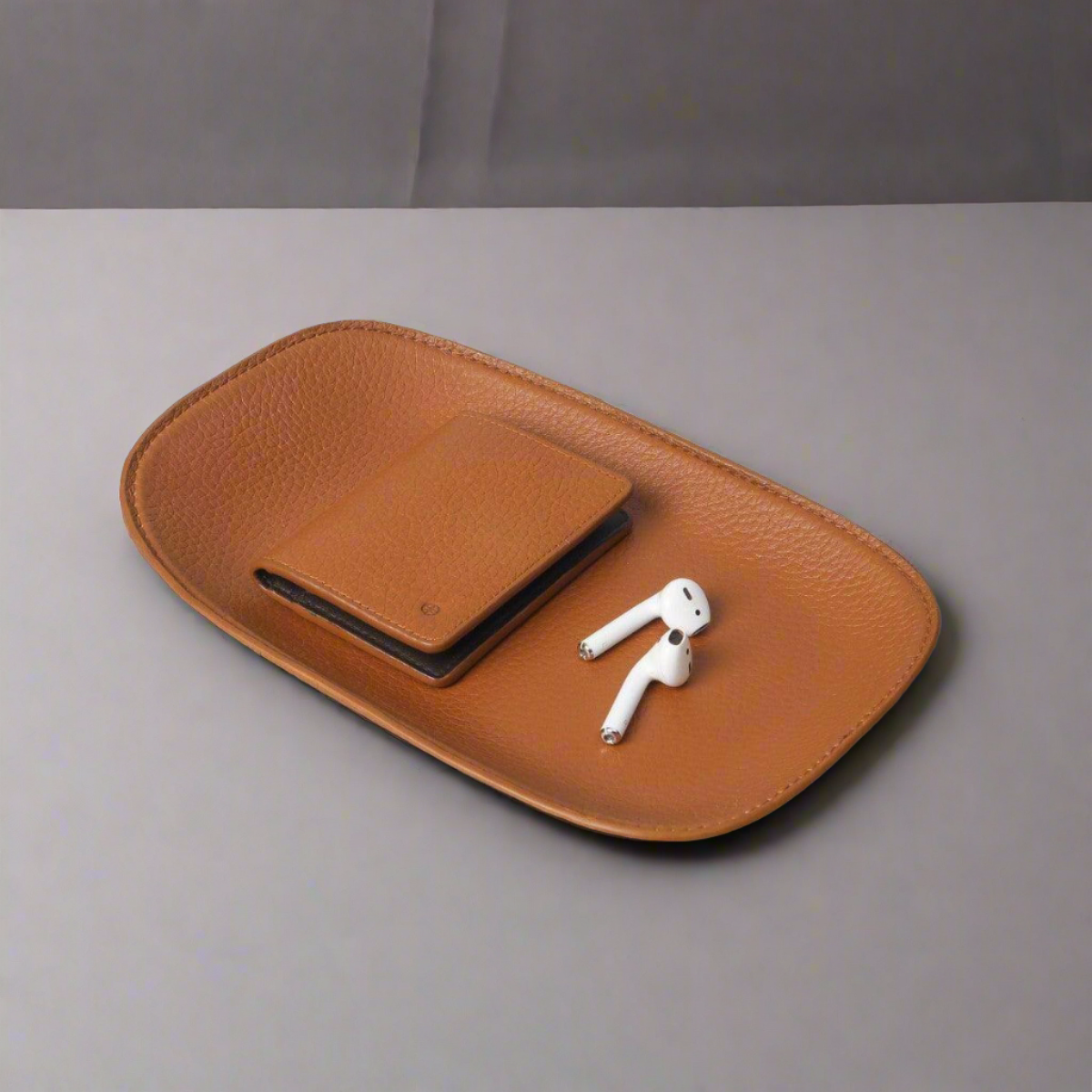 Tokyo Leather Tray Medium - Tan