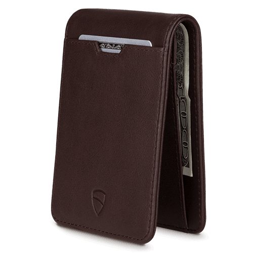 Vaultskin London Manhattan Bifold Wallet - Brown RFID